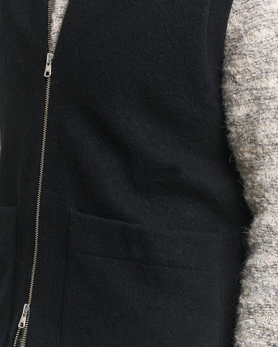 Homme | Pulls Et Tricots | NN07 | Boiled Wool Vest Black