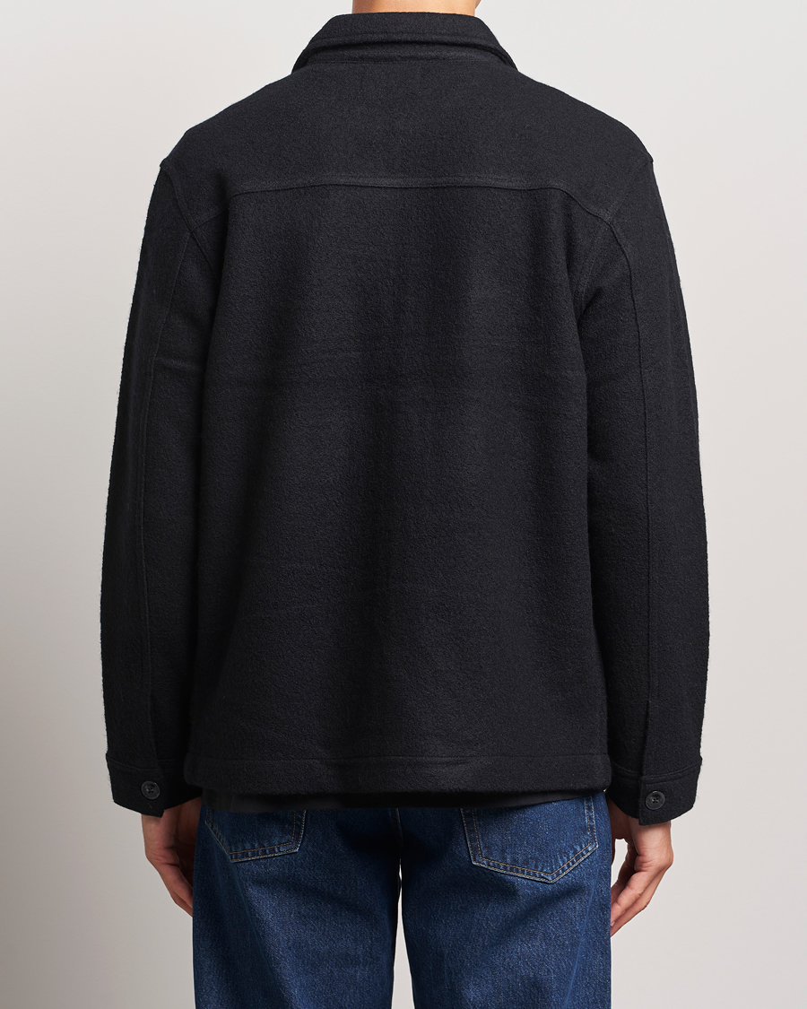 Homme | Pulls Et Tricots | NN07 | Isak Boiled Wool Full Zip Black