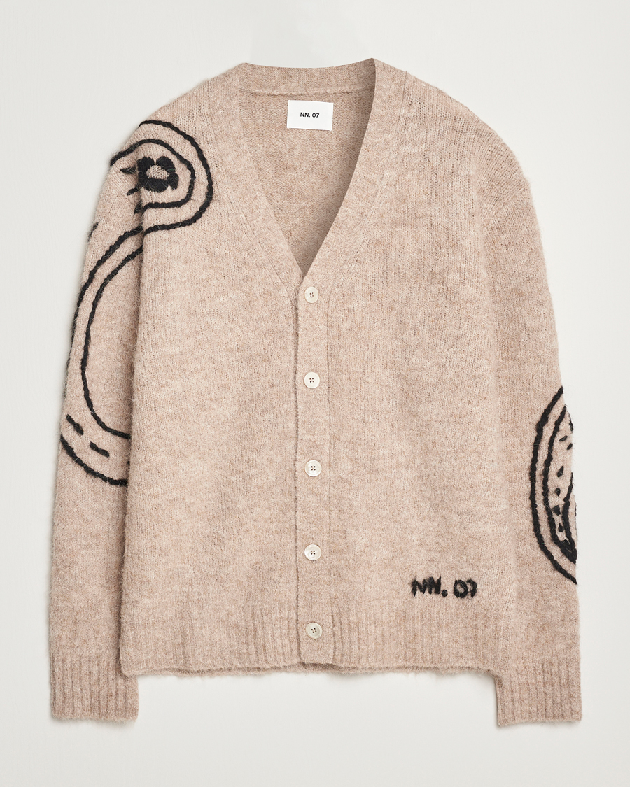 Homme | Pulls Et Tricots | NN07 | Kyle Alpaca Wool Cardigan Greige