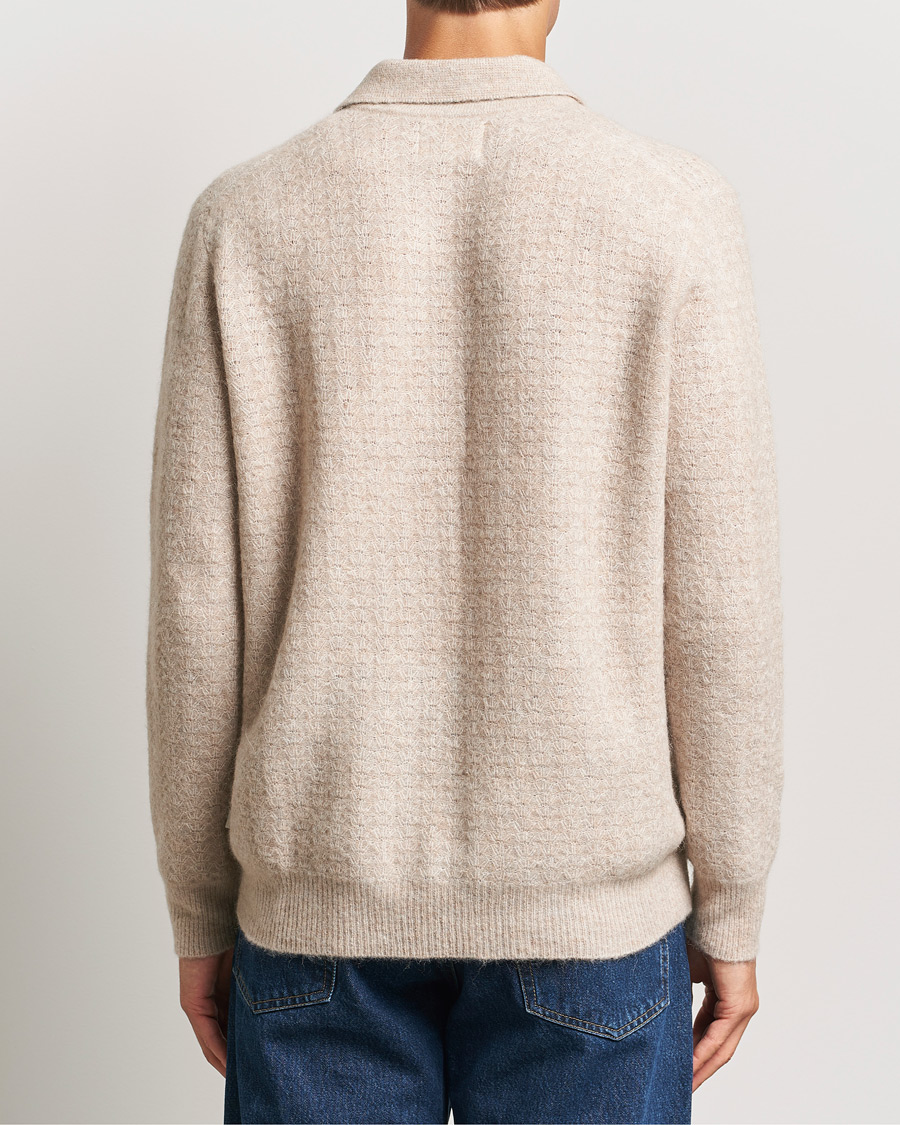 Homme | Pulls Et Tricots | NN07 | Alfie Alpaca Knitted Polo Greige
