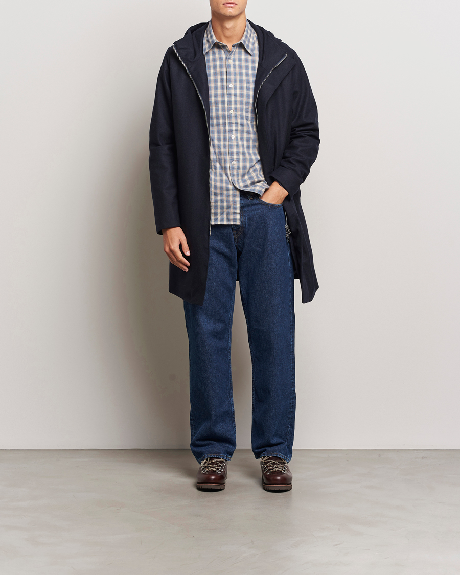 Homme | Manteaux Et Vestes | NN07 | Knox Hooded Coat Navy Blue