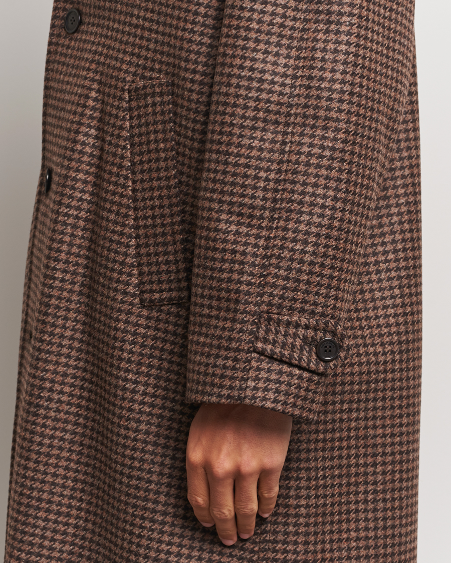 Homme | Manteaux Et Vestes | Nudie Jeans | Will Dogtooth Check Coat Brown