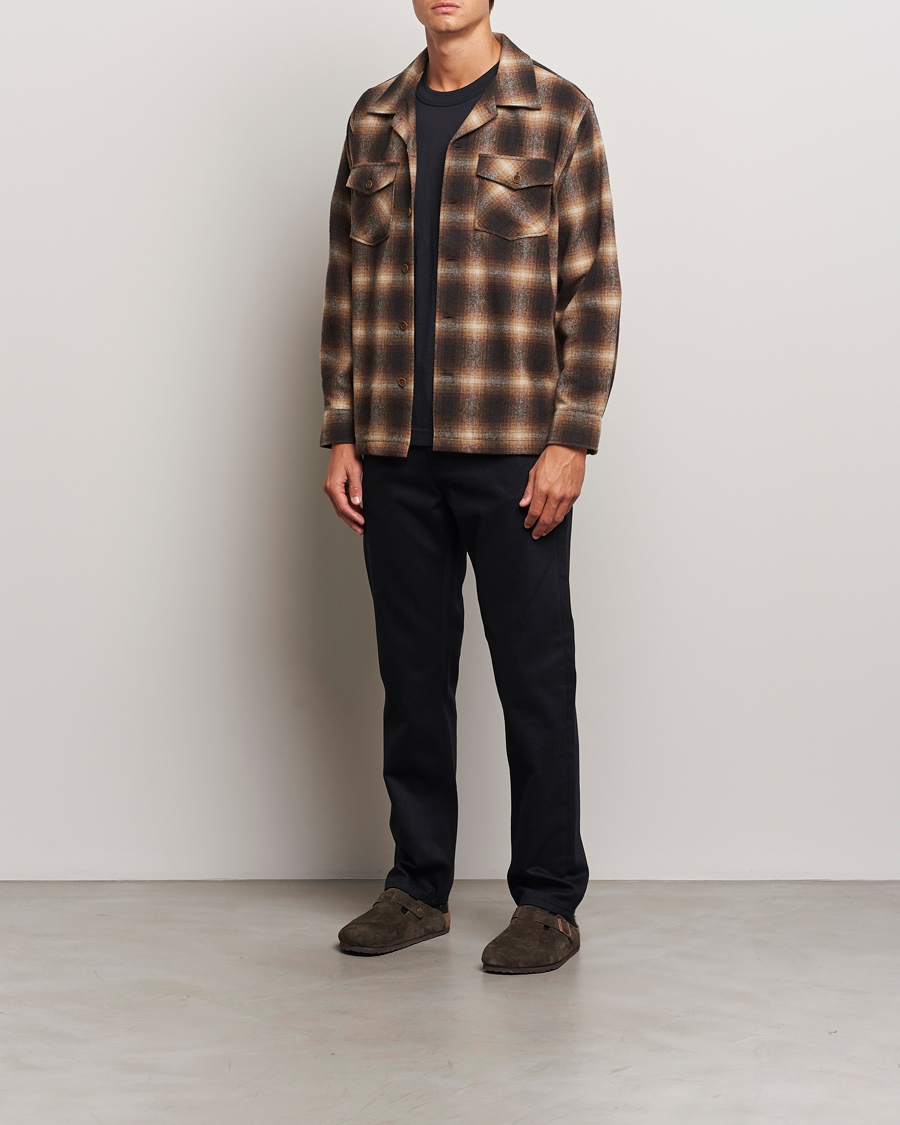 Homme | Chemises | Nudie Jeans | Vincent Shadow Check Overshirt Brown/Beige