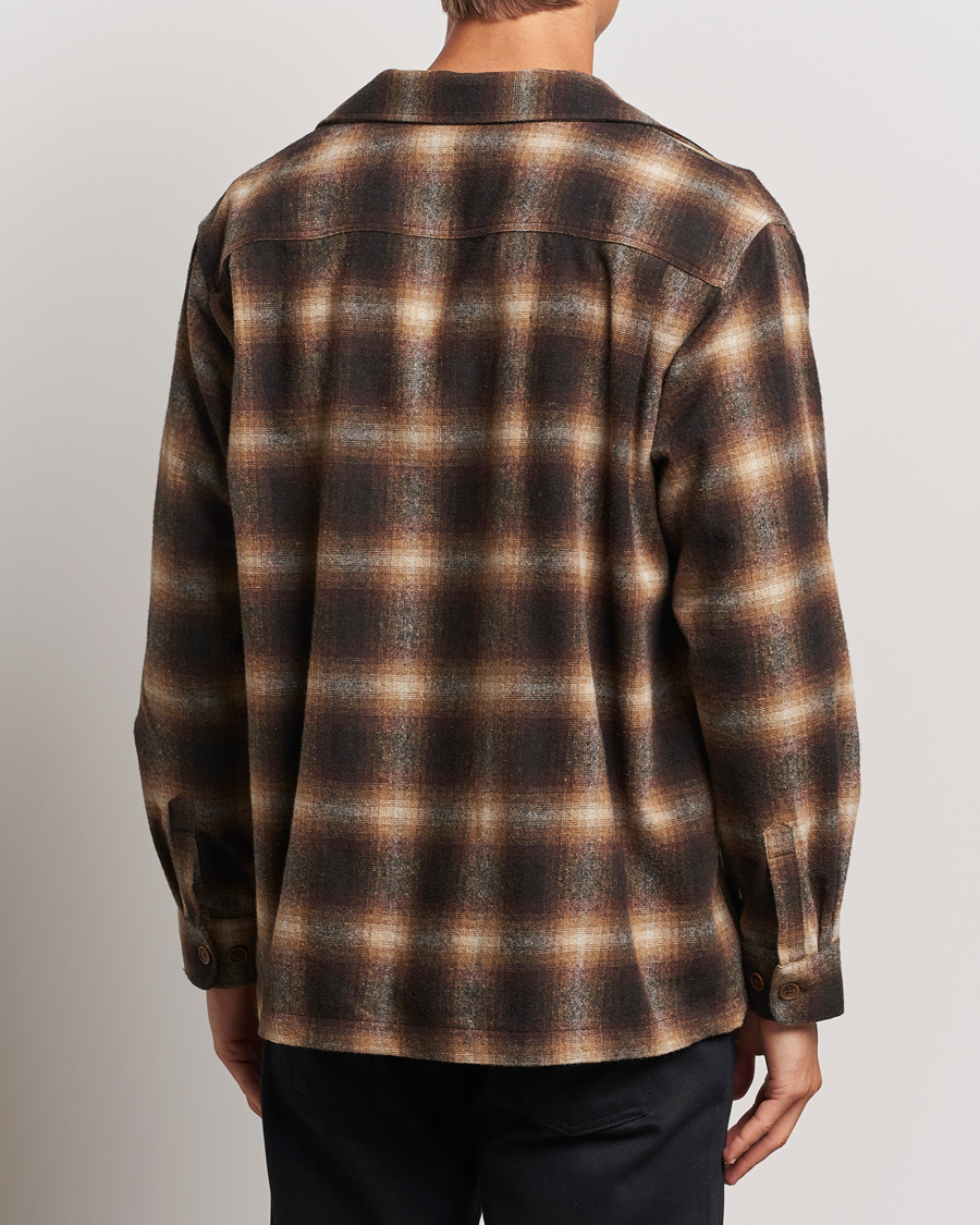 Homme | Chemises | Nudie Jeans | Vincent Shadow Check Overshirt Brown/Beige