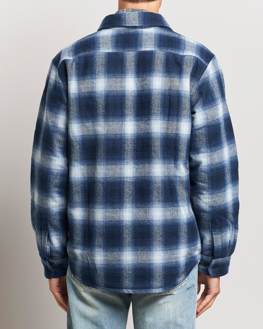 Homme | Manteaux Et Vestes | Nudie Jeans | Glenn Padded Checked Shirt Jacket Blue