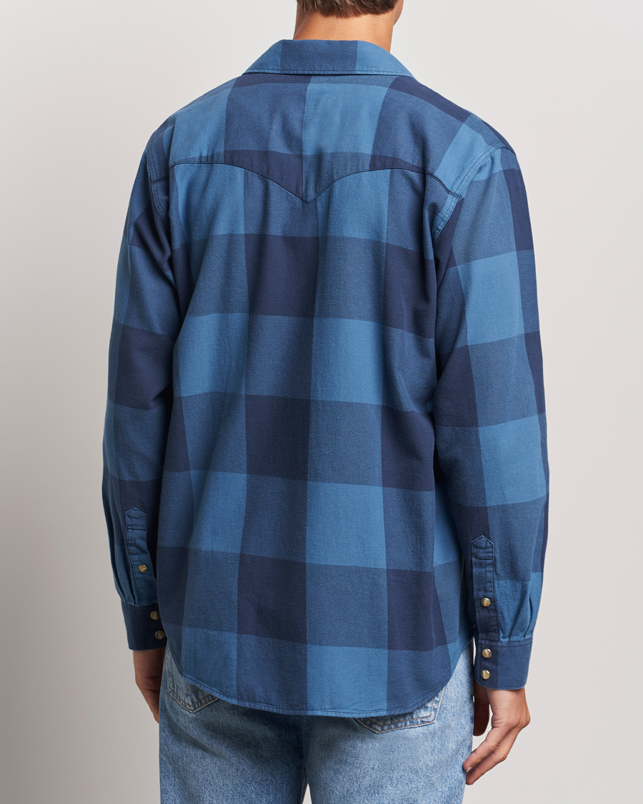 Homme | Chemises | Nudie Jeans | George Checked Flannel Shirt Blue