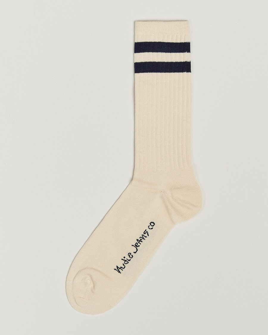 Homme | Sous-Vêtements Et Chaussettes | Nudie Jeans | Amundsson Tennis Socks Off White/Navy