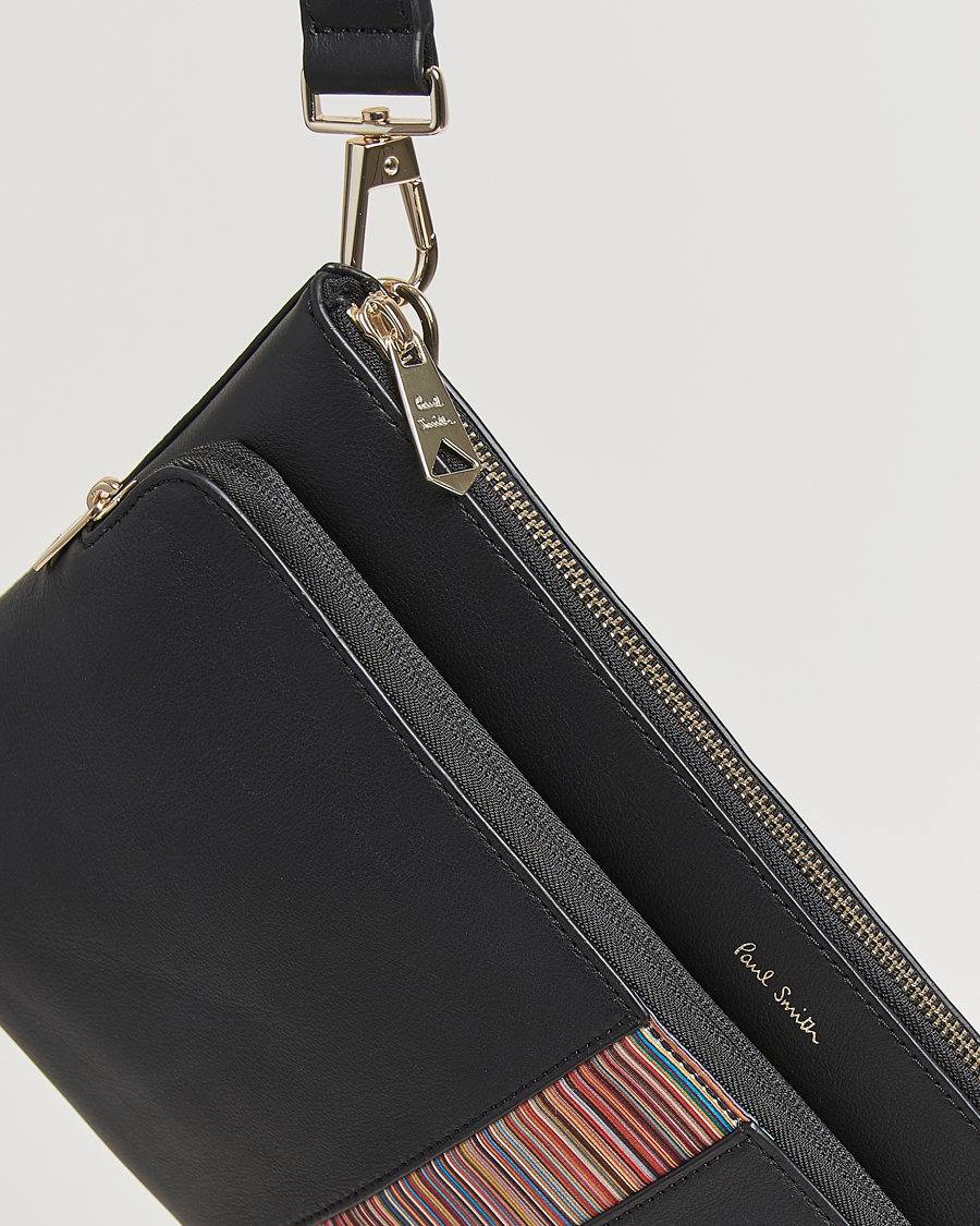 Homme | Paul Smith Leather Stripe Document Case Black | Paul Smith | Leather Stripe Document Case Black