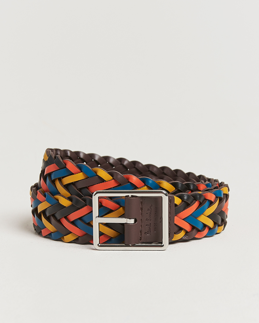 Homme | Paul Smith Reversible Leather Braided Belt Brown/Multi | Paul Smith | Reversible Leather Braided Belt Brown/Multi
