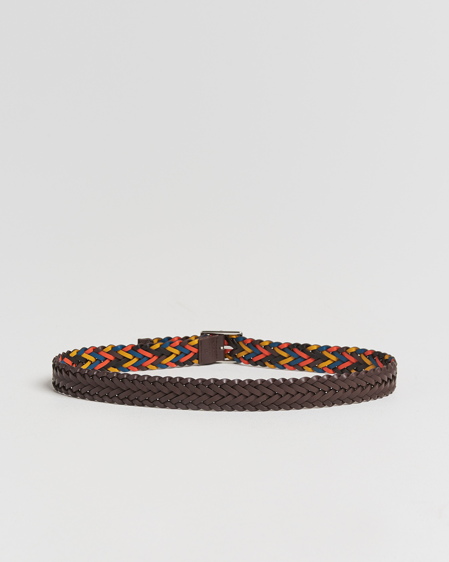 Homme | Paul Smith Reversible Leather Braided Belt Brown/Multi | Paul Smith | Reversible Leather Braided Belt Brown/Multi