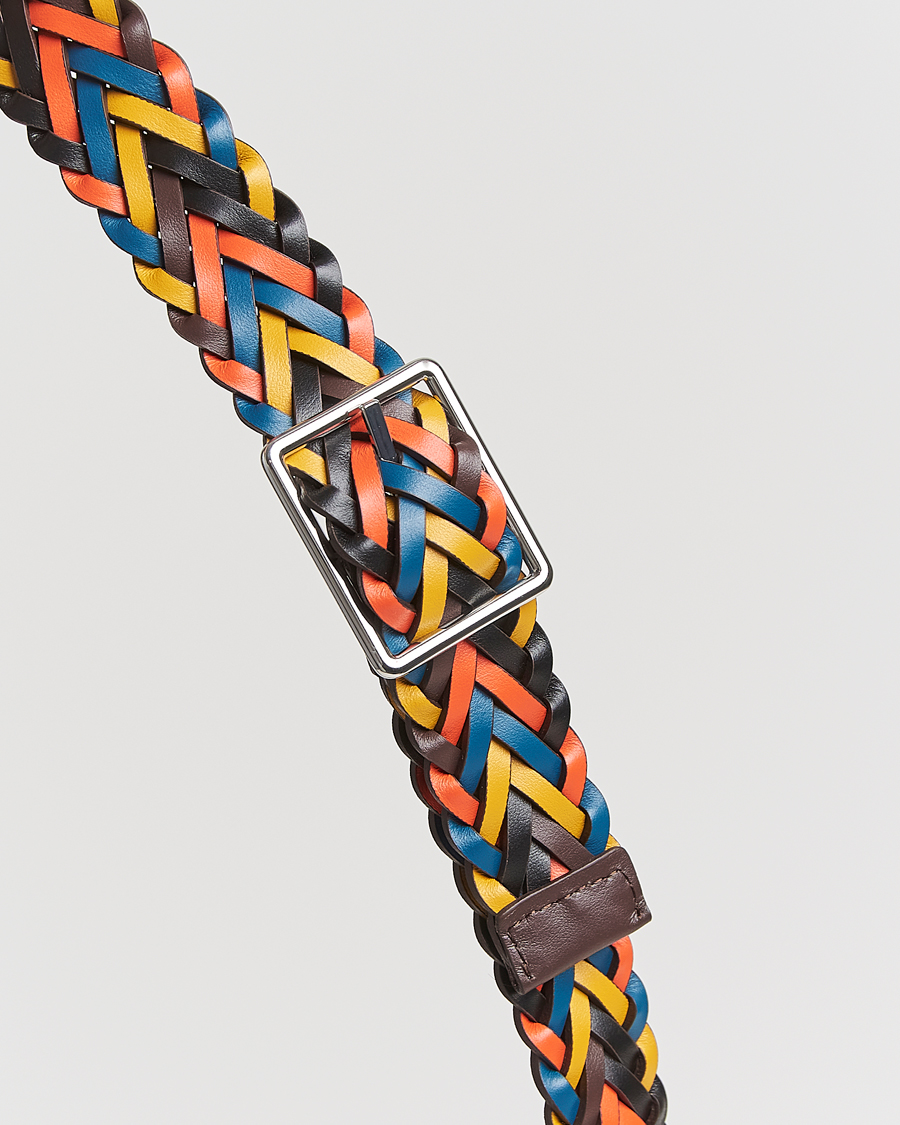 Homme | Paul Smith Reversible Leather Braided Belt Brown/Multi | Paul Smith | Reversible Leather Braided Belt Brown/Multi