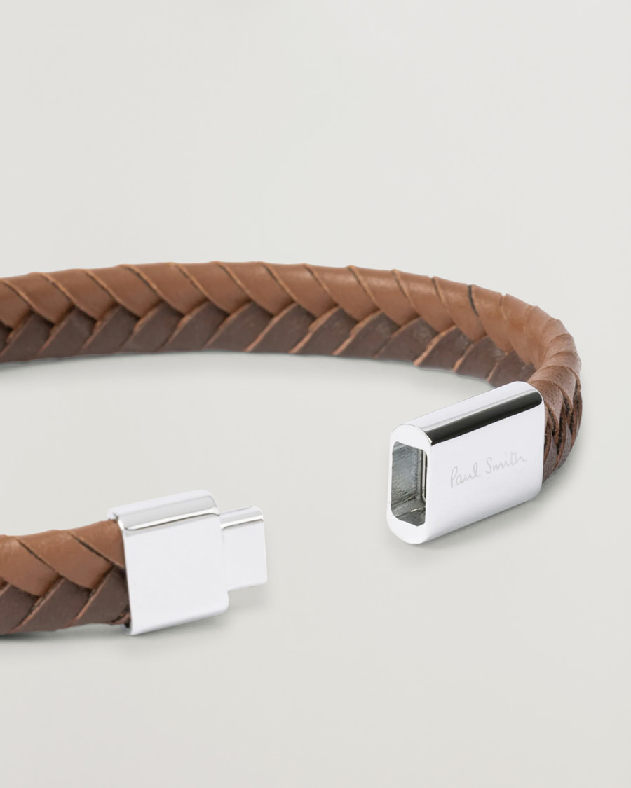 Homme | Paul Smith Two Tone Leather Bracelet Brown | Paul Smith | Two Tone Leather Bracelet Brown