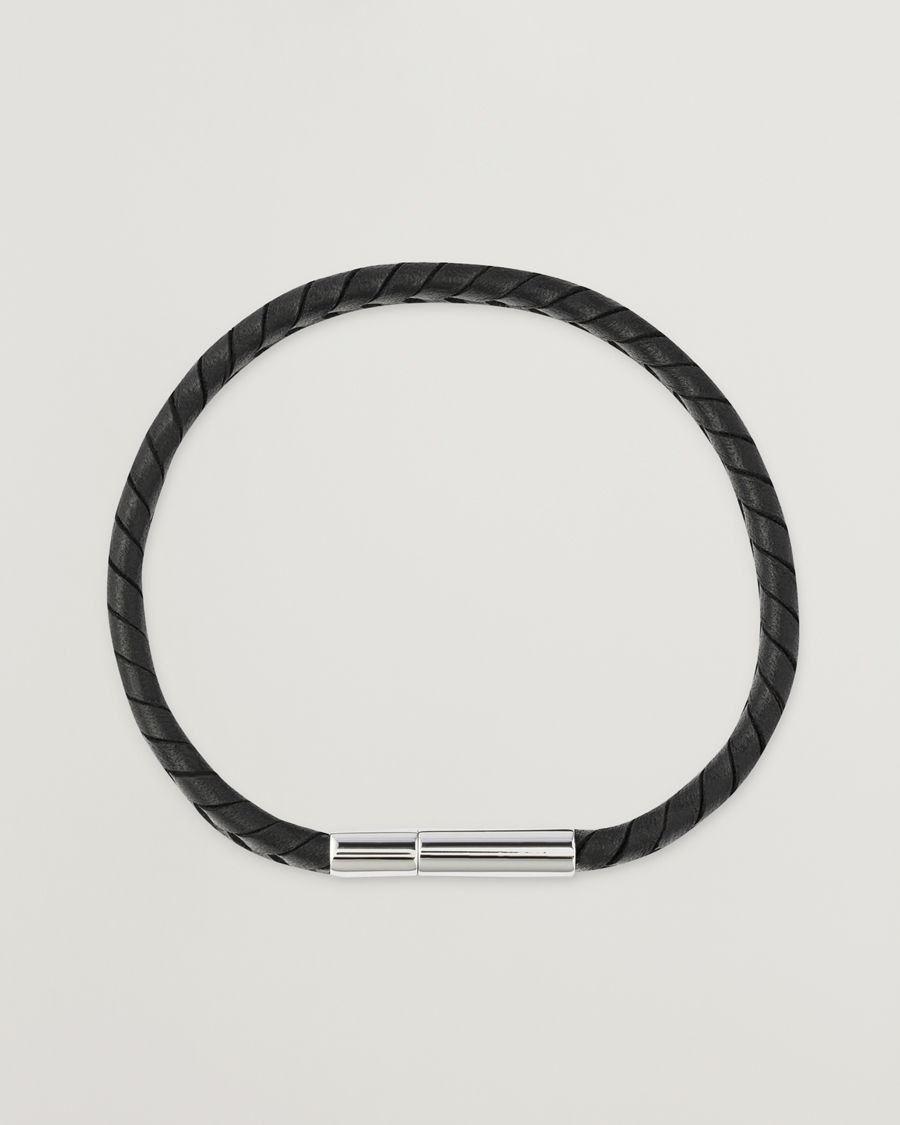 Homme | Paul Smith Two Tone Leather Bracelet Black | Paul Smith | Two Tone Leather Bracelet Black