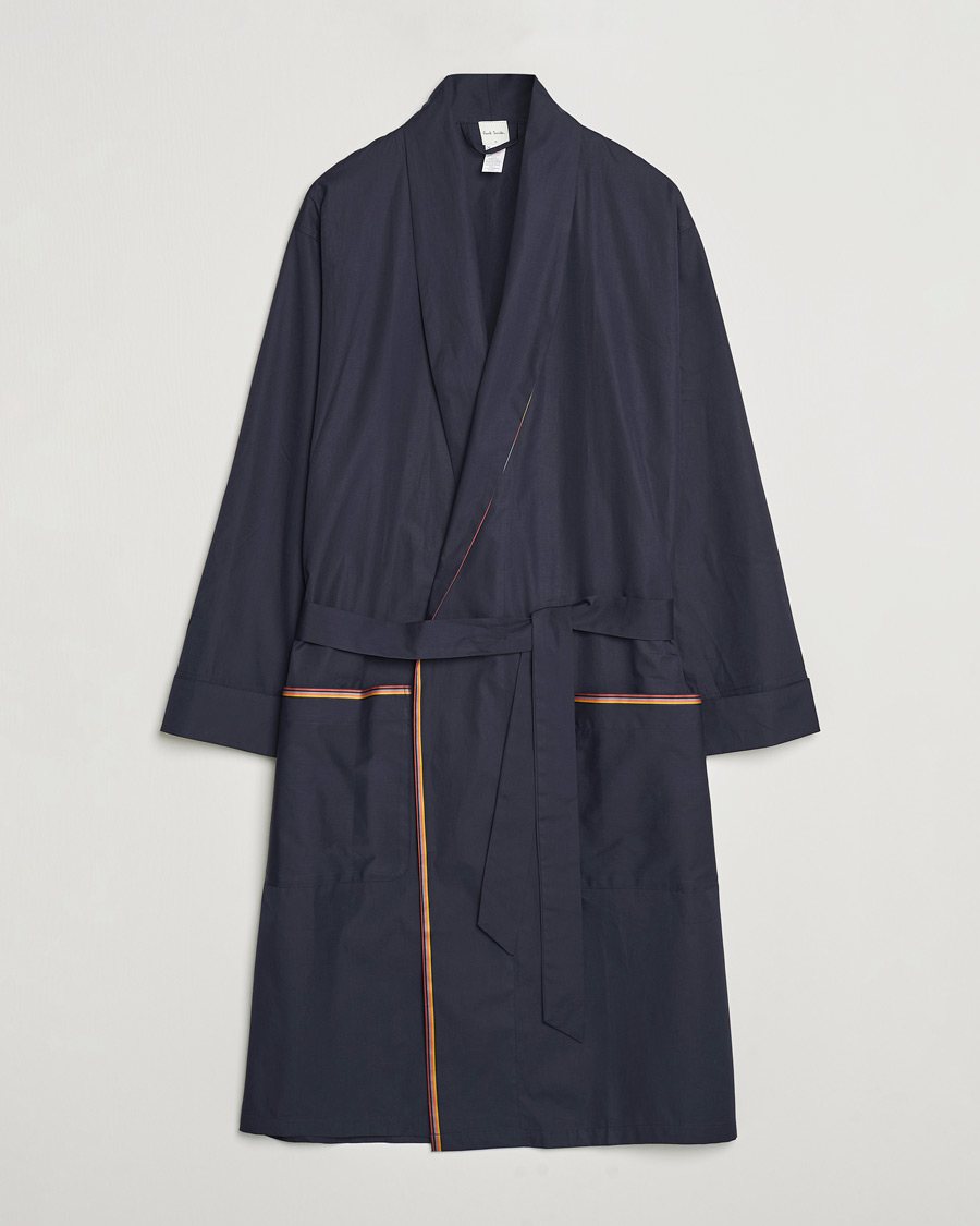 Homme | Peignoirs Et Pyjamas | Paul Smith | Stripe Cotton Gown Navy