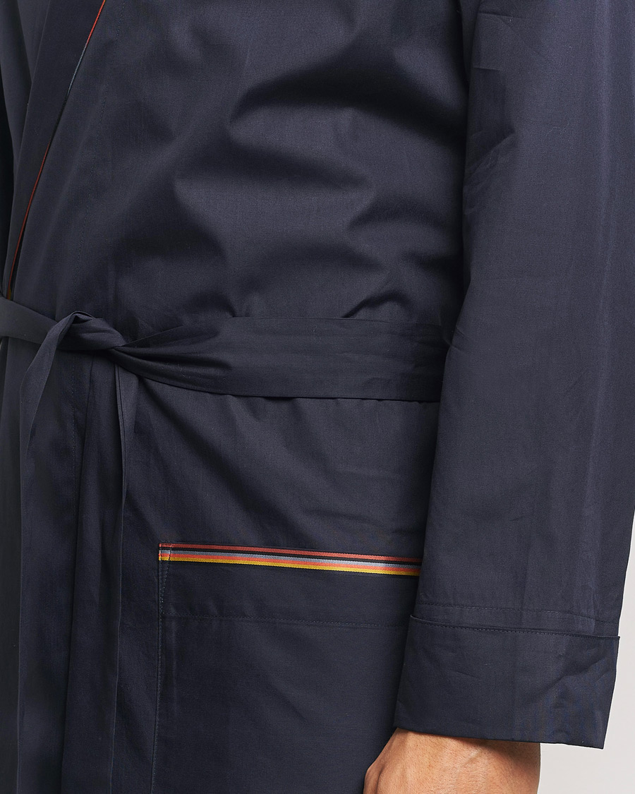 Homme | Peignoirs Et Pyjamas | Paul Smith | Stripe Cotton Gown Navy