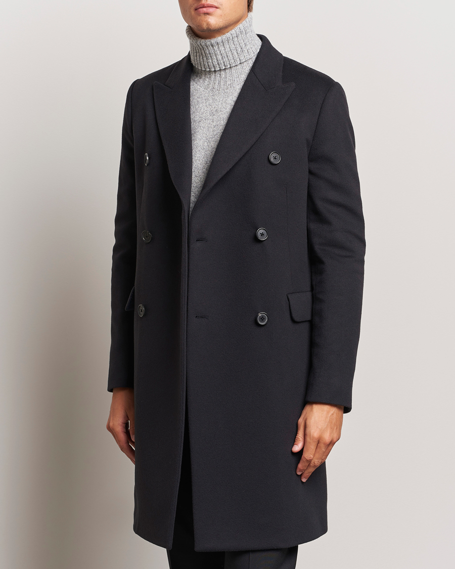 Homme | Manteaux Et Vestes | Paul Smith | Wool/Cashmere Double Breasted Coat Black