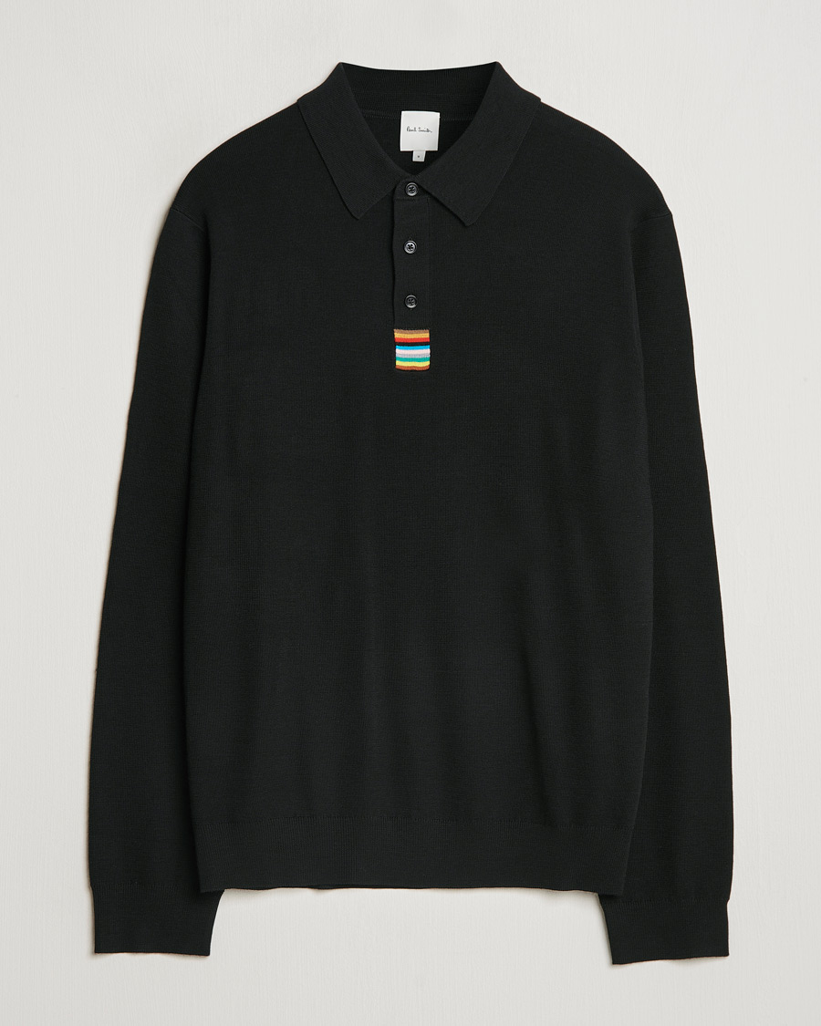 Homme | Pulls Et Tricots | Paul Smith | Merino Knitted Polo Black