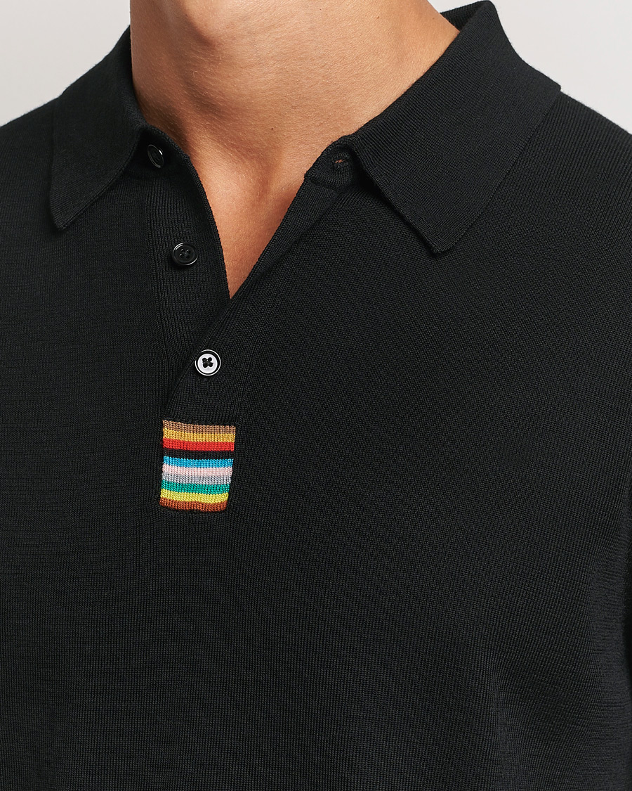 Homme | Pulls Et Tricots | Paul Smith | Merino Knitted Polo Black