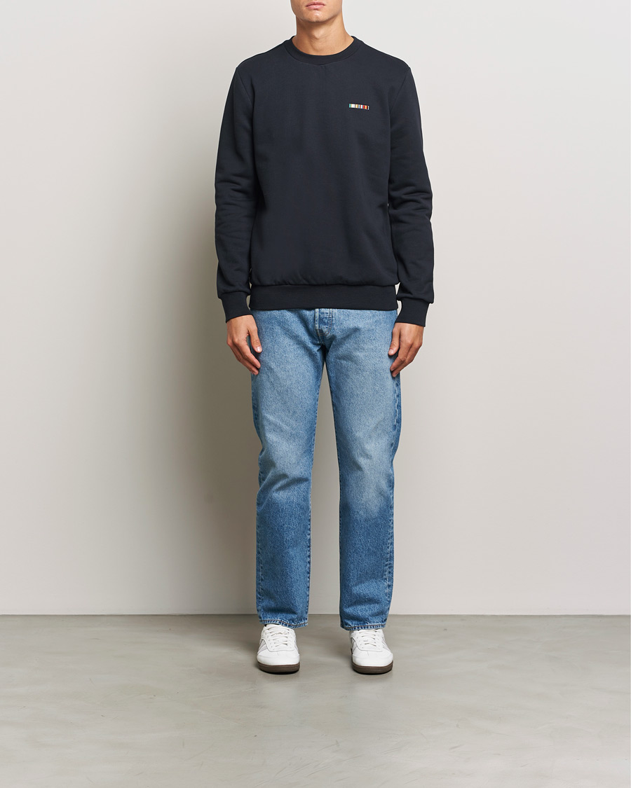 Homme | Pulls Et Tricots | Paul Smith | Embroidery Crew Neck Sweatshirt Navy