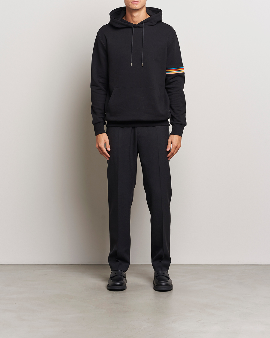Homme | Pulls Et Tricots | Paul Smith | Striped Arm Hoodie Black