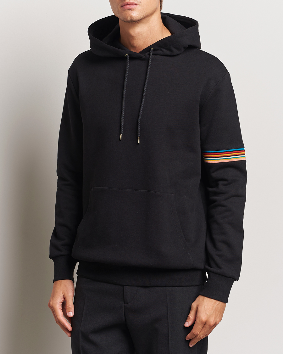 Homme | Pulls Et Tricots | Paul Smith | Striped Arm Hoodie Black