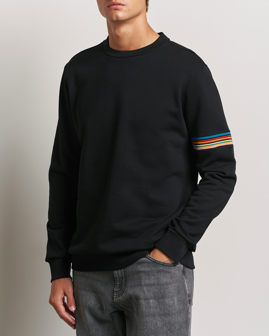 Homme | Pulls Et Tricots | Paul Smith | Striped Arm Sweatshirt Black