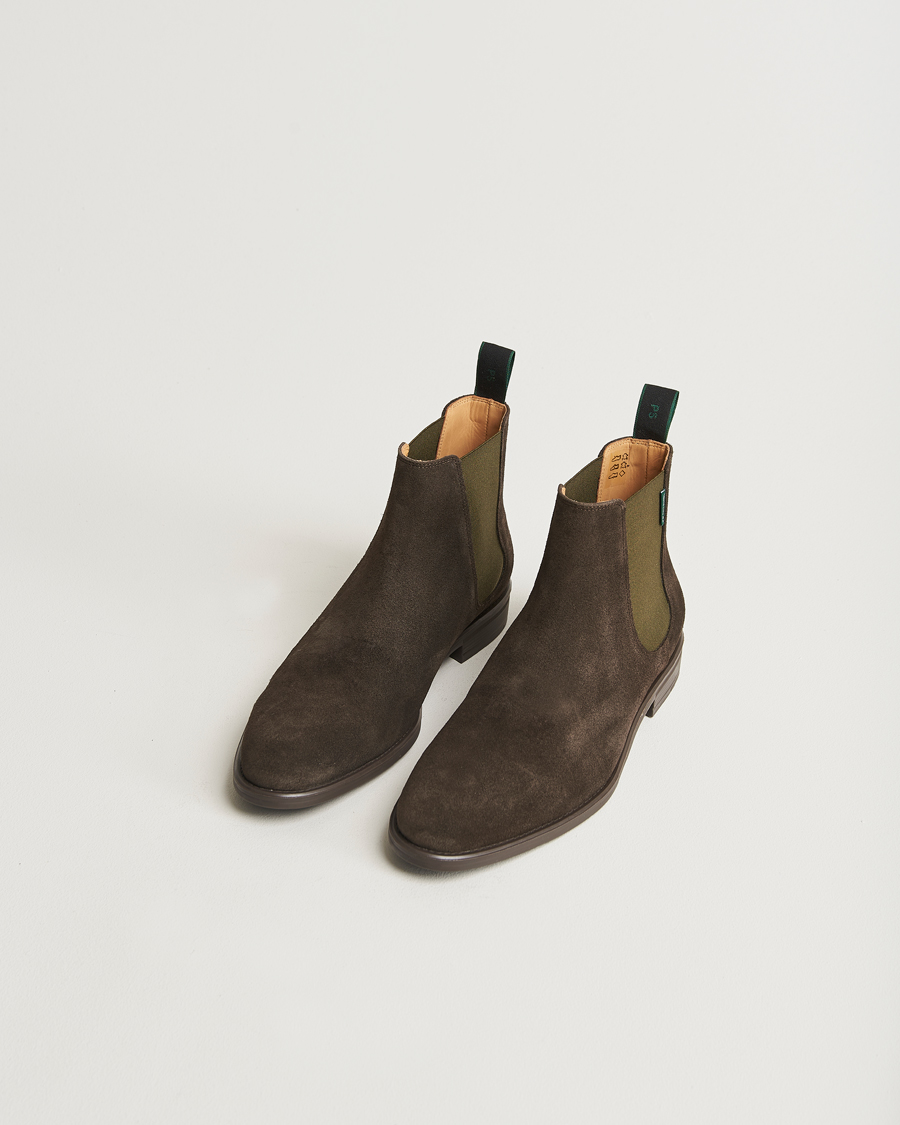 Homme | PS Paul Smith Cedric Suede Chelsea Boot Dark Brown | PS Paul Smith | Cedric Suede Chelsea Boot Dark Brown