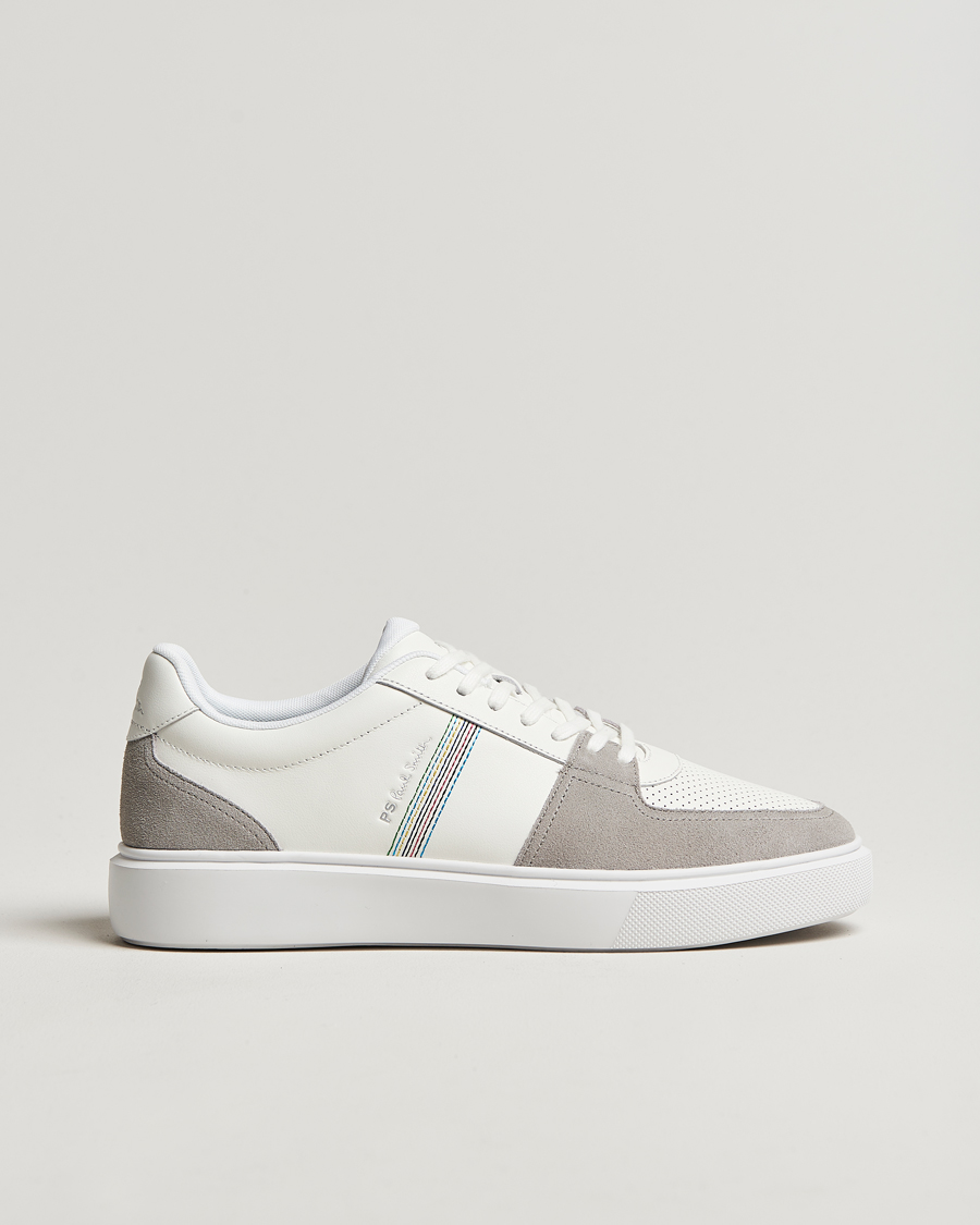 Homme | PS Paul Smith Tyne Two Tone Sneaker White/Beige | PS Paul Smith | Tyne Two Tone Sneaker White/Beige
