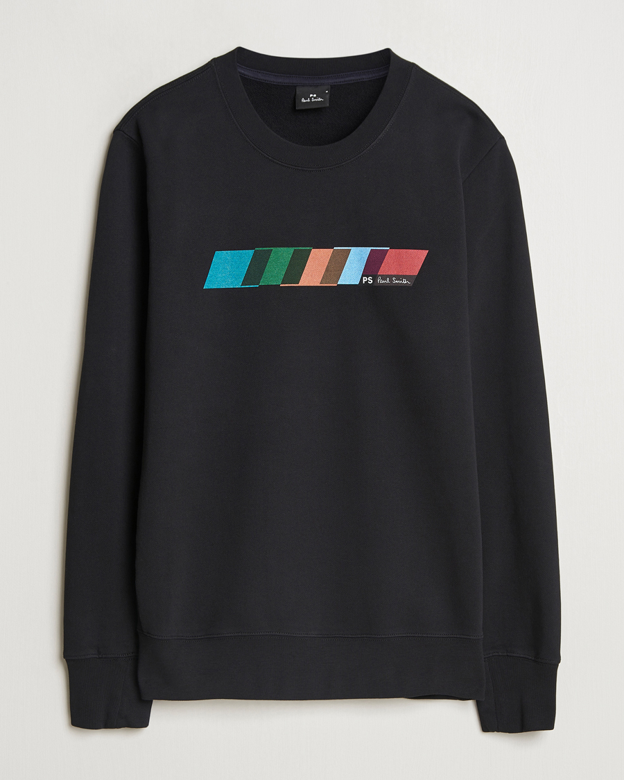 Homme | Pulls Et Tricots | PS Paul Smith | Parallelogram Crew Neck Sweatshirt Black
