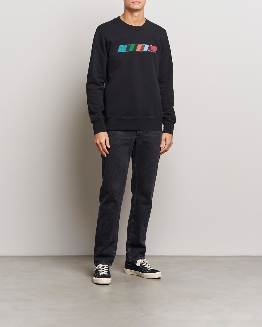 Homme | Pulls Et Tricots | PS Paul Smith | Parallelogram Crew Neck Sweatshirt Black