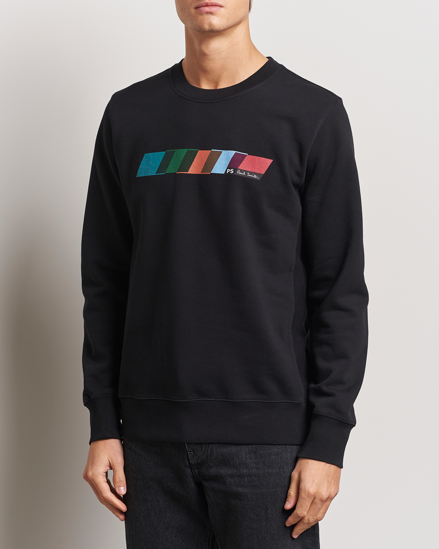 Homme | Pulls Et Tricots | PS Paul Smith | Parallelogram Crew Neck Sweatshirt Black