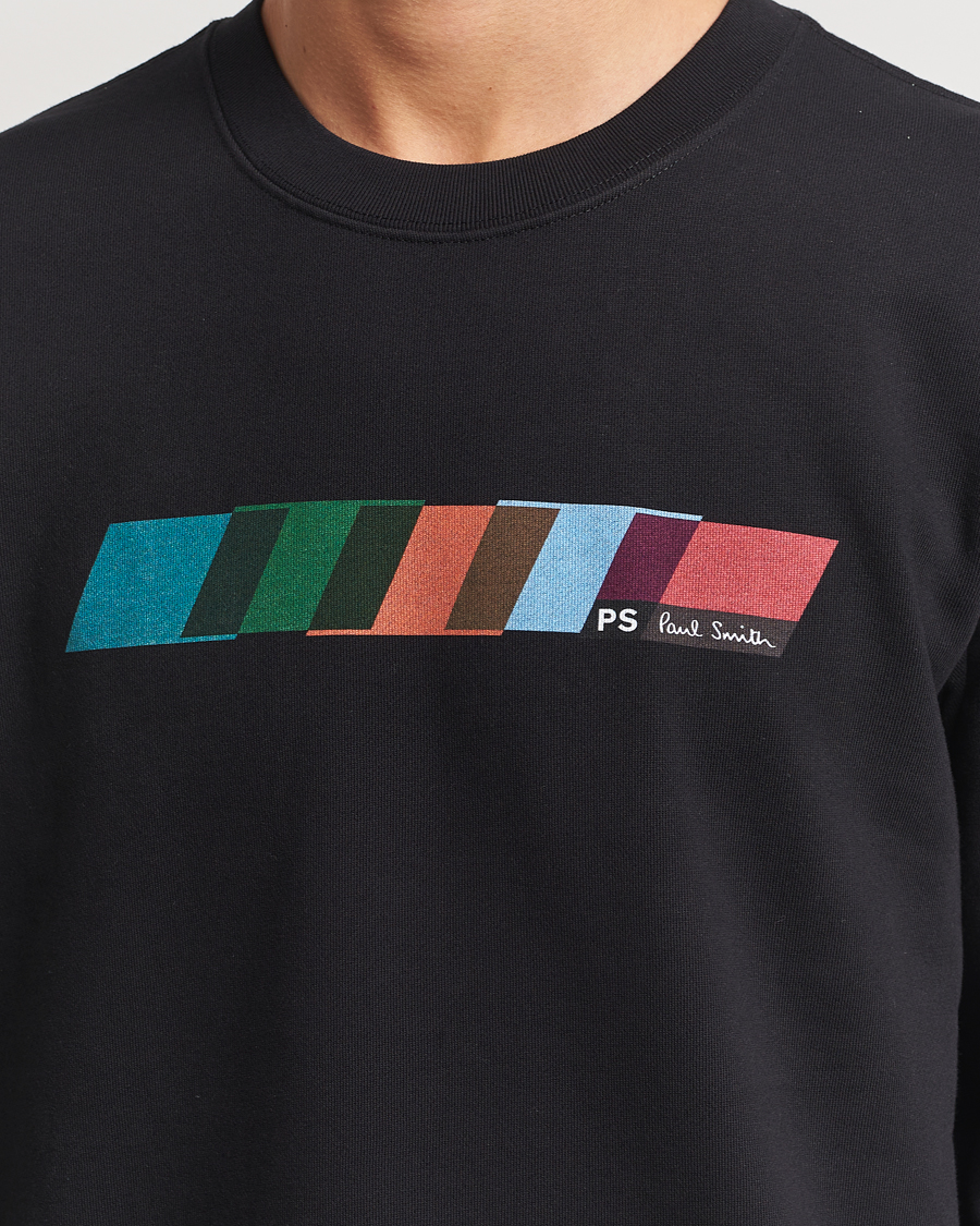 Homme | Pulls Et Tricots | PS Paul Smith | Parallelogram Crew Neck Sweatshirt Black