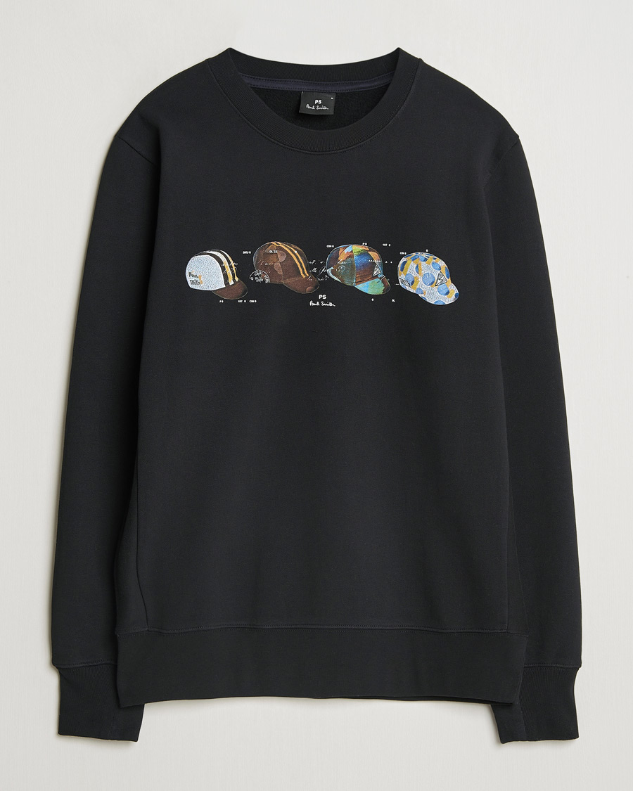 Homme | Pulls Et Tricots | PS Paul Smith | Cycling Caps Crew Neck Sweatshirt Black