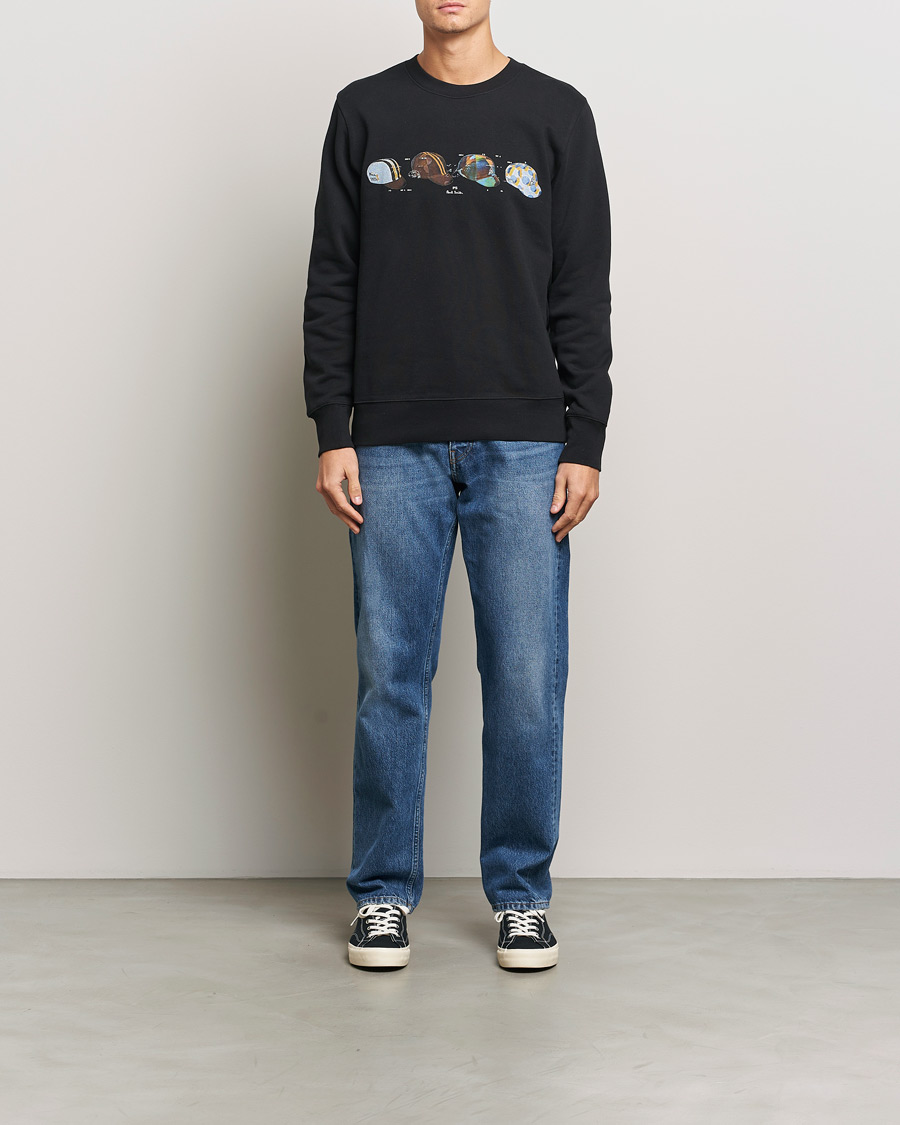 Homme | Pulls Et Tricots | PS Paul Smith | Cycling Caps Crew Neck Sweatshirt Black