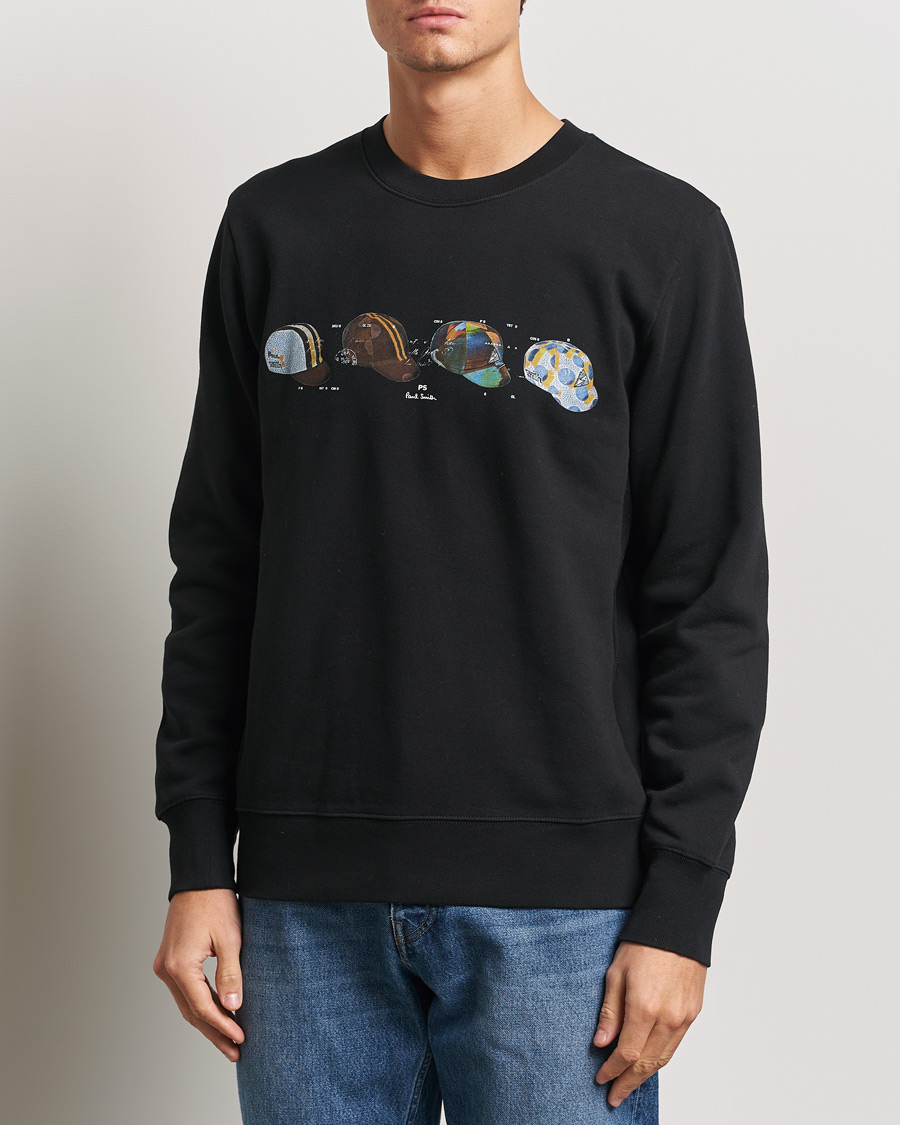 Homme | Pulls Et Tricots | PS Paul Smith | Cycling Caps Crew Neck Sweatshirt Black