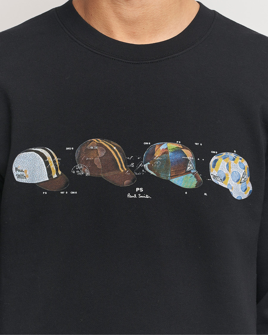 Homme | Pulls Et Tricots | PS Paul Smith | Cycling Caps Crew Neck Sweatshirt Black