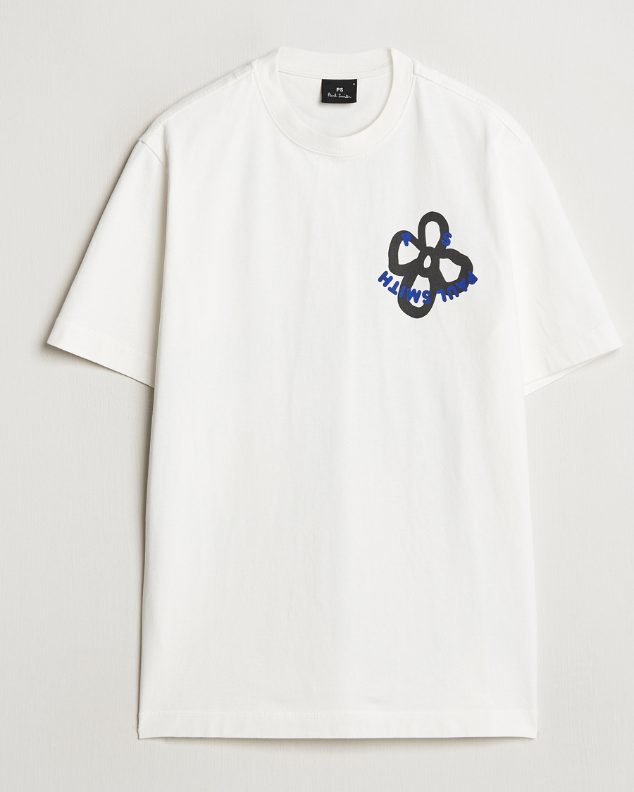 Homme | T-shirts | PS Paul Smith | Happy Flower Crew Neck T-Shirt White