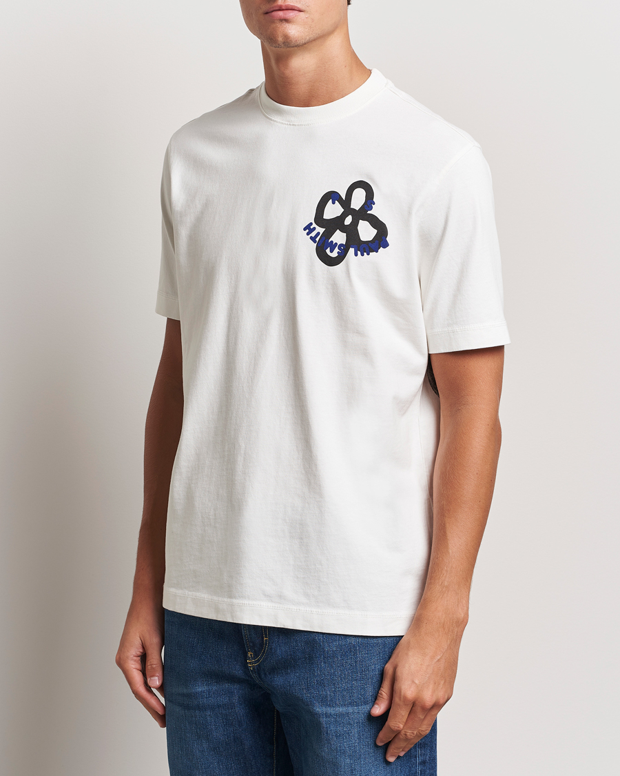 Homme | T-shirts | PS Paul Smith | Happy Flower Crew Neck T-Shirt White