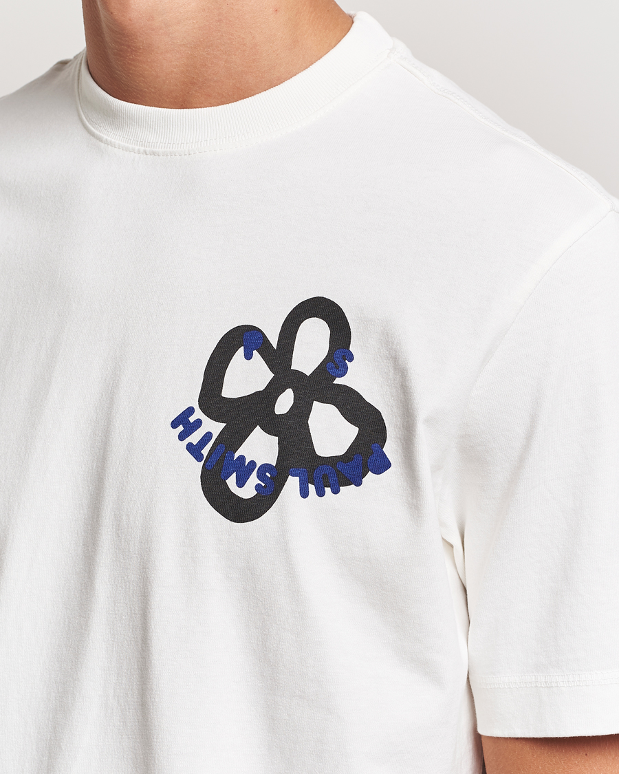 Homme | T-shirts | PS Paul Smith | Happy Flower Crew Neck T-Shirt White