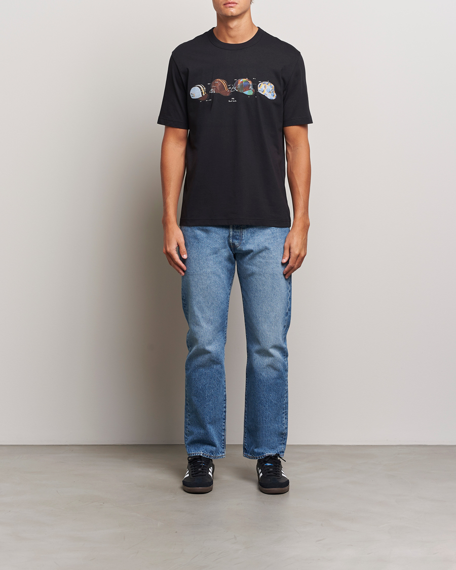 Homme | T-shirts | PS Paul Smith | Cycling Caps Crew Neck T-Shirt Black