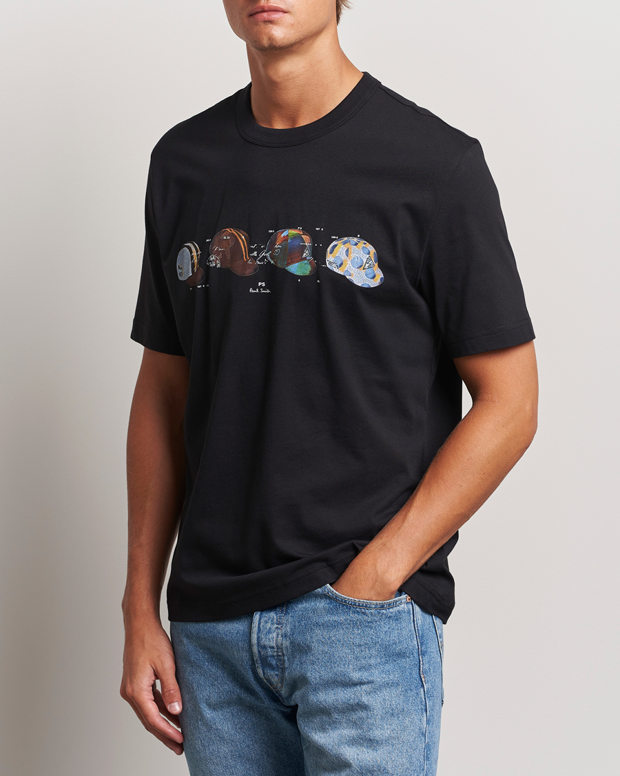 Homme | T-shirts | PS Paul Smith | Cycling Caps Crew Neck T-Shirt Black