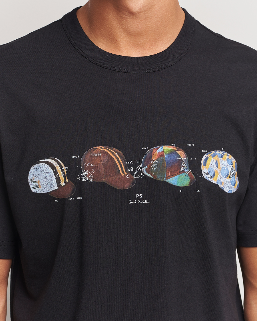 Homme | T-shirts | PS Paul Smith | Cycling Caps Crew Neck T-Shirt Black