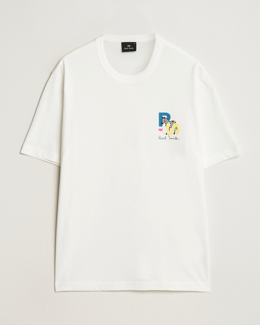 Homme | T-shirts | PS Paul Smith | PS Zebra Crew Neck T-Shirt White