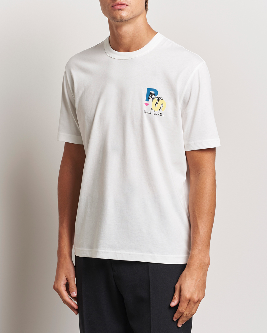 Homme | T-shirts | PS Paul Smith | PS Zebra Crew Neck T-Shirt White