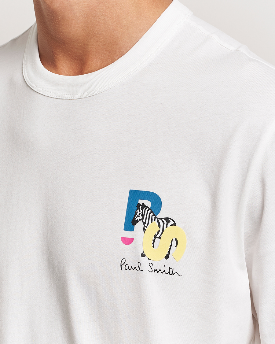 Homme | T-shirts | PS Paul Smith | PS Zebra Crew Neck T-Shirt White