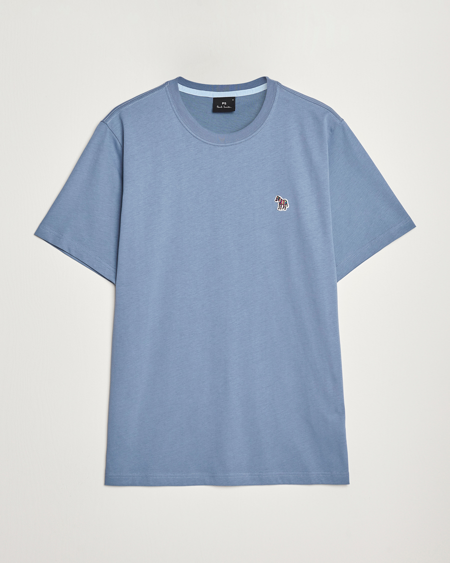 Homme | T-shirts | PS Paul Smith | Organic Cotton Zebra T-Shirt Blue