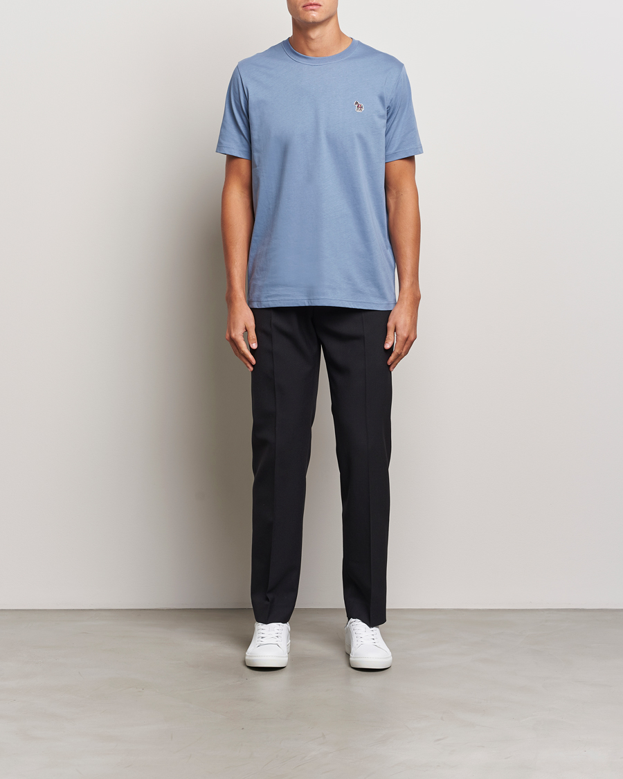 Homme | T-shirts | PS Paul Smith | Organic Cotton Zebra T-Shirt Blue