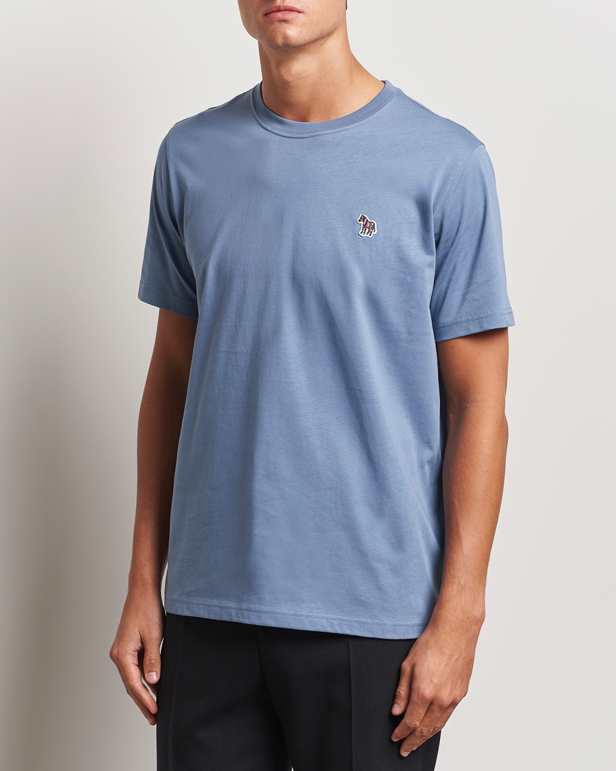 Homme | T-shirts | PS Paul Smith | Organic Cotton Zebra T-Shirt Blue