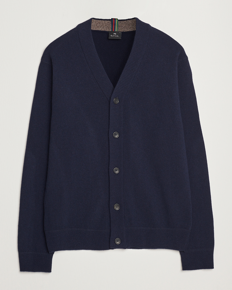 Homme | Pulls Et Tricots | PS Paul Smith | Merino Wool Cardigan Navy