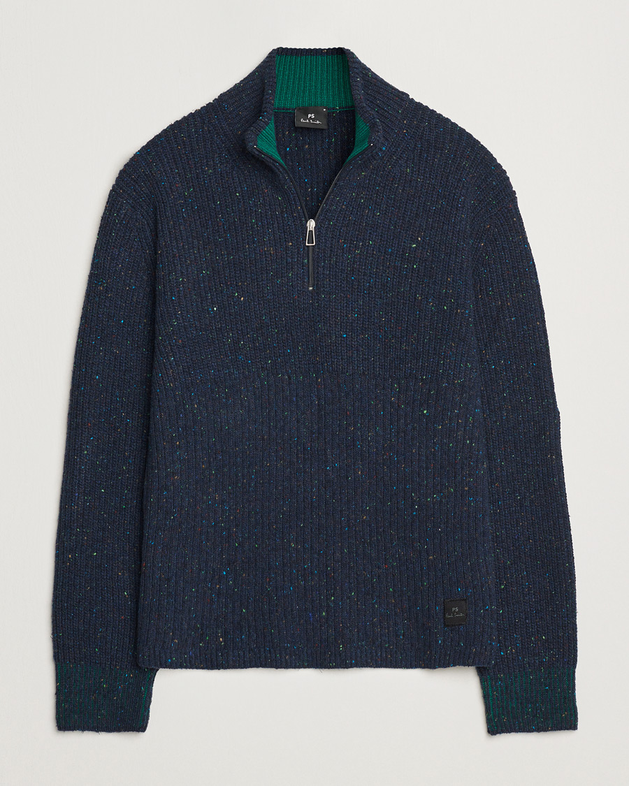 Homme | Pulls Et Tricots | PS Paul Smith | Wool Half Zip Navy
